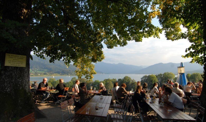 Tegernsee: Biergarten Kaltenbrunn