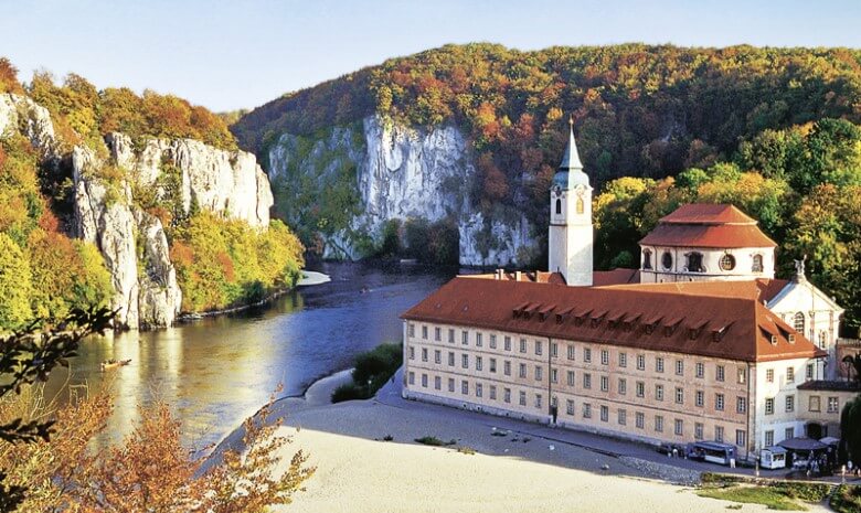 Urlaub in Deutschland: Der Donaudurchbruch mit Kloster Weltenburg