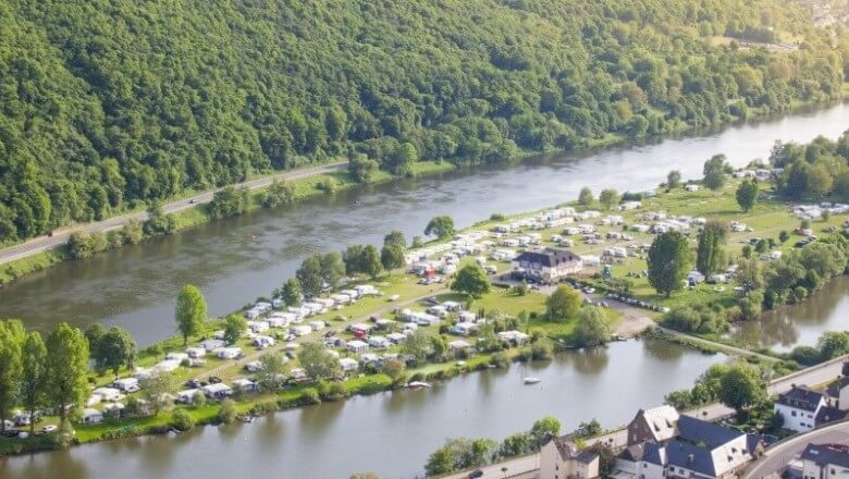 Campen auf der Moselinsel