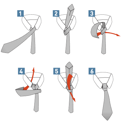 So bindest Du einen einfachen Windsor-Knoten