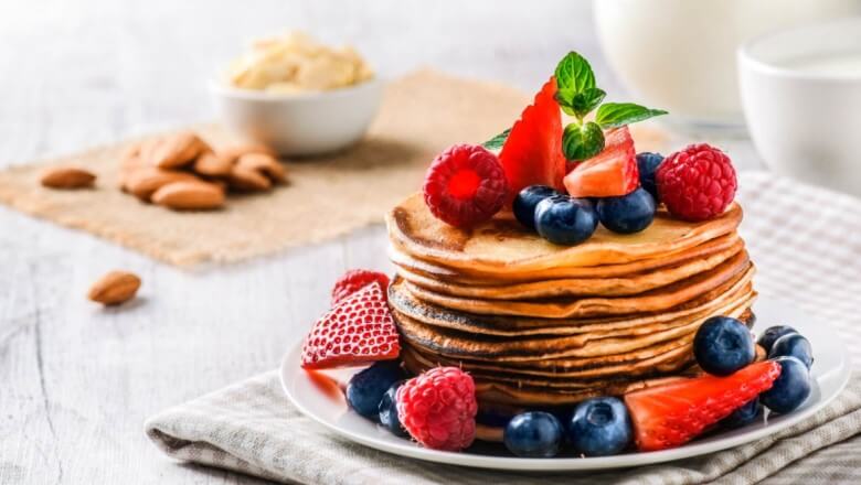 Fitness Frühstück: Rezept für Eiweiß Pancakes