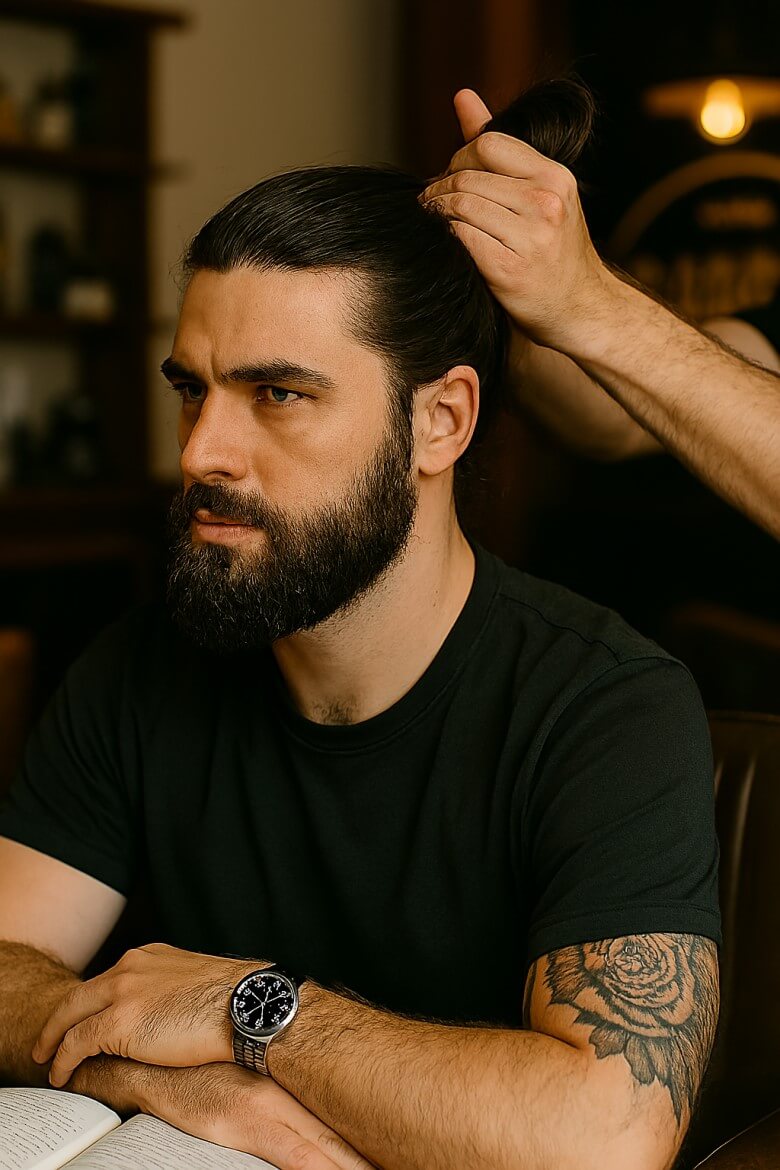 Undercut-Varianten - Man Bun