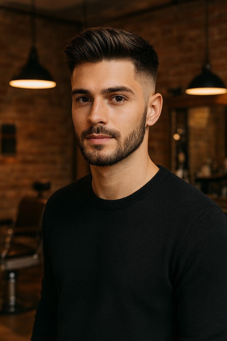 Undercut Männer 2026 mit ovalem Gesicht