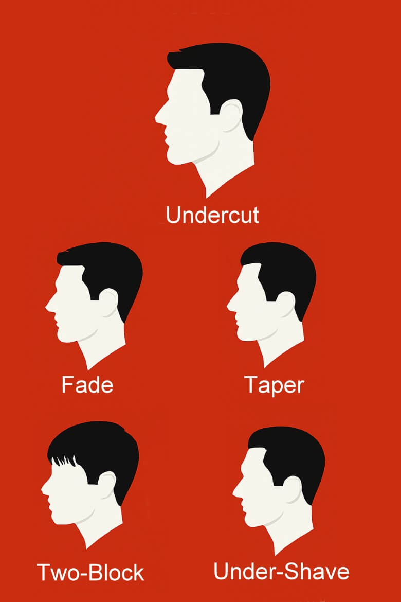 Vergleich Undercut zu anderen Männerfrisuren