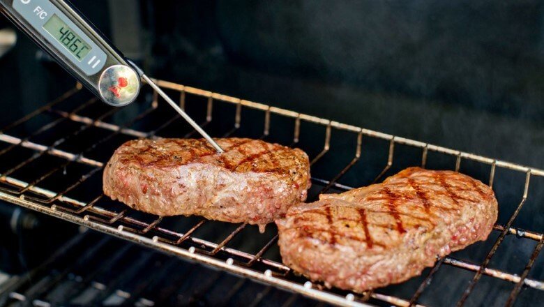 Rumpfsteak grillen: Garpunkt mit Fleischthermometer bestimmen