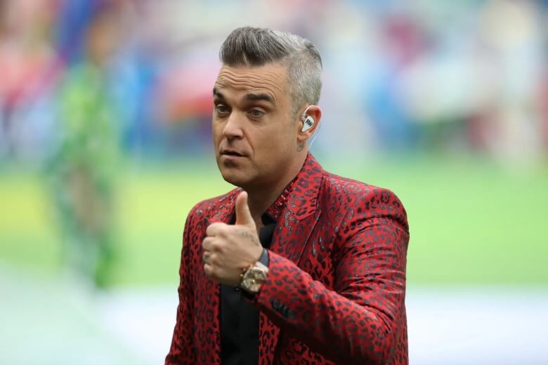Männerfrisuren: Ex-Take That Star Robbie Williams mit dem Sidecut
