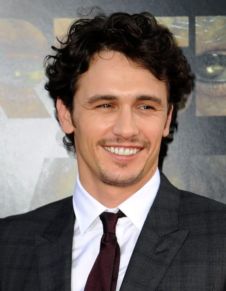 Hollywood-Star James Franco mit Locken