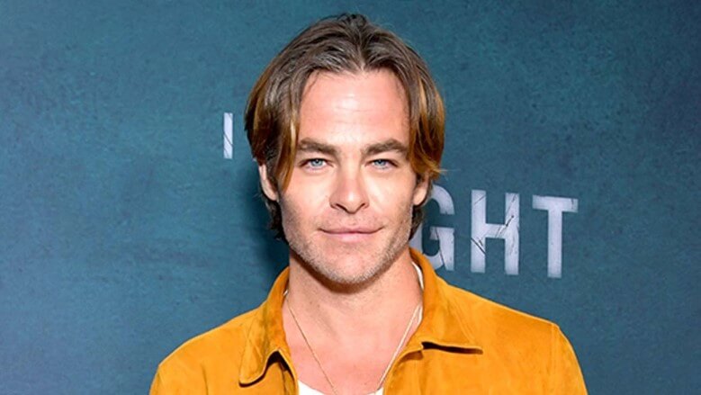 Hollywood-Stars Chris Pine mit Mittelscheitel