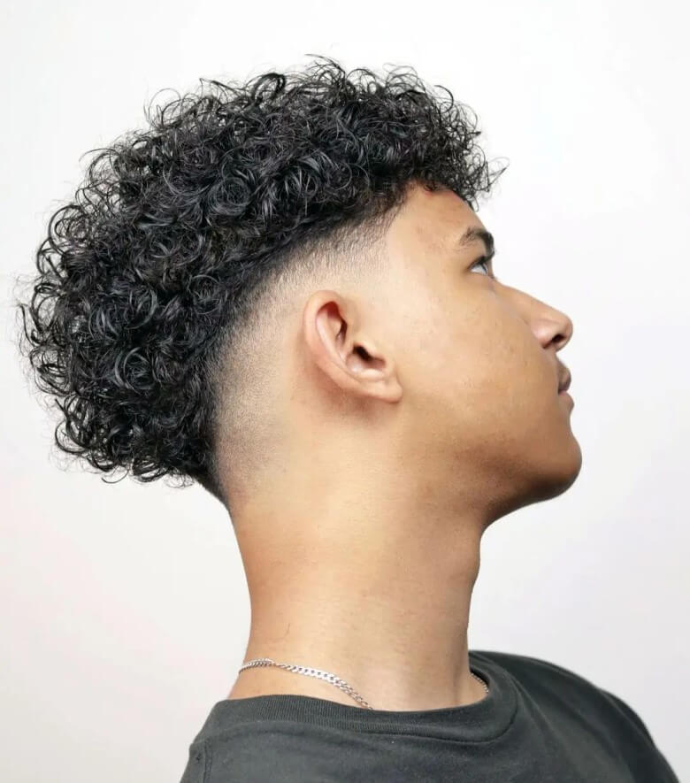 Curly Drop Fade