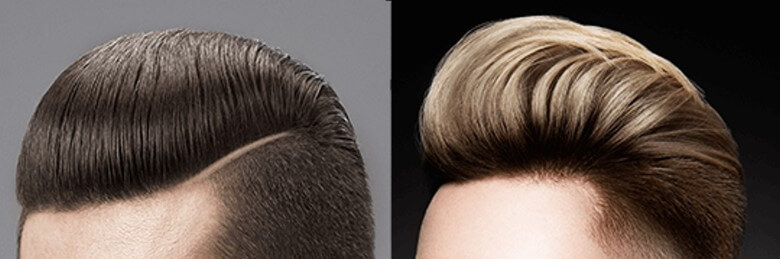 Vergleich zwischen Comb-over und Pompadour