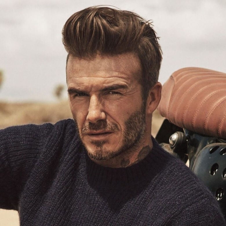 Pomperdou Frisur: Moderne Variante von David Beckham