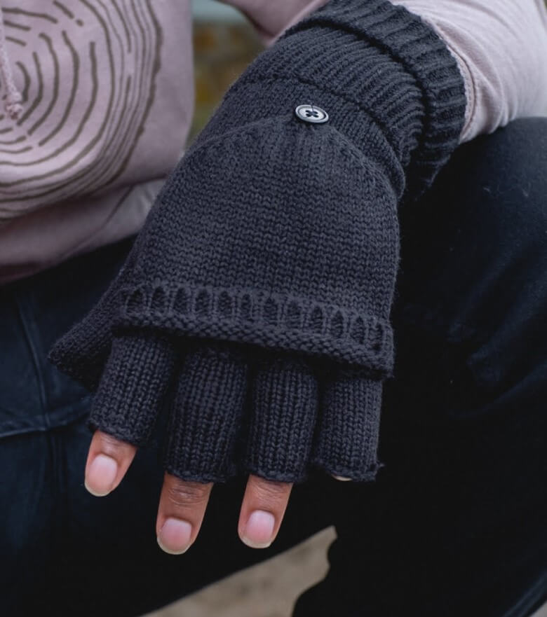 Fingerlose Handschuhe für Männer