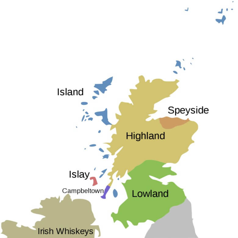 Schottische Whiskys: Regionen