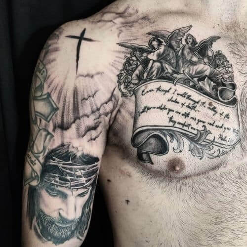 Christliches Motiv als Tattooidee