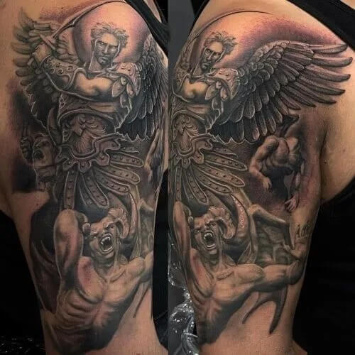 Engle als Tattoo-Motiv für Männer