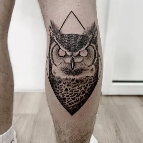 Tattoo Ideen für Männer 2024 - Die Eule