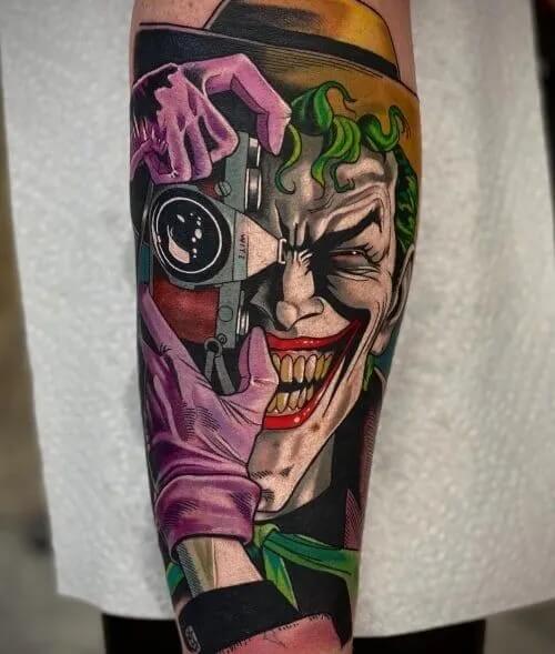 Der Joker als Tattoo auf Deinem Körper