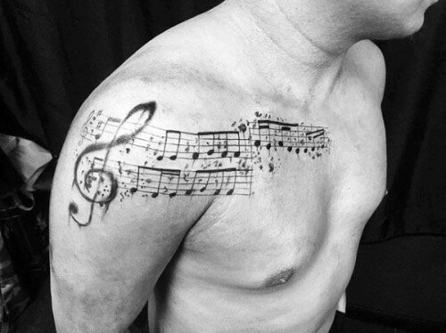 Tattoo Ideen für Männer 2024 - Musik oder Band