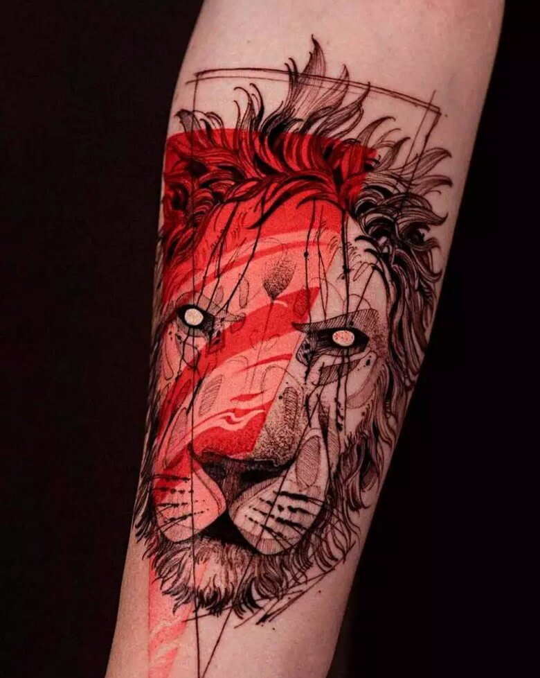 Tattoos für Männer - Löwe