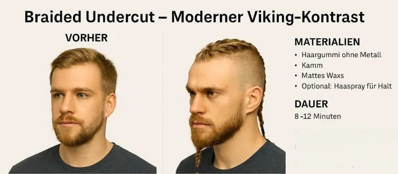 Viking Braid Tutorial - Braided Undercut