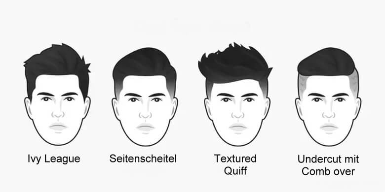 Business Frisuren ovales Gesicht