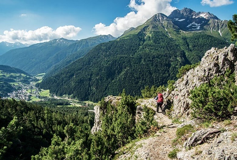 Beliebtesten Fernwanderwege - E5 von Oberstdorf nach Meran