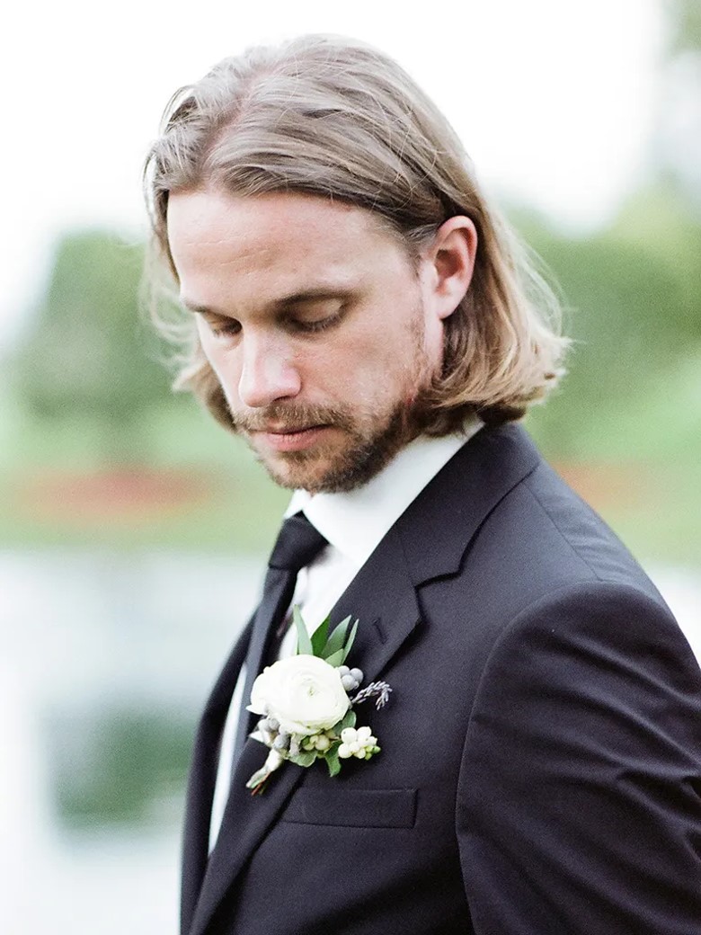 Hochzeitsfrisuren für Männer - Lange Haare