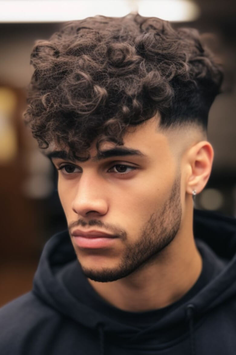 Textured Broccoli Haircut für Männer