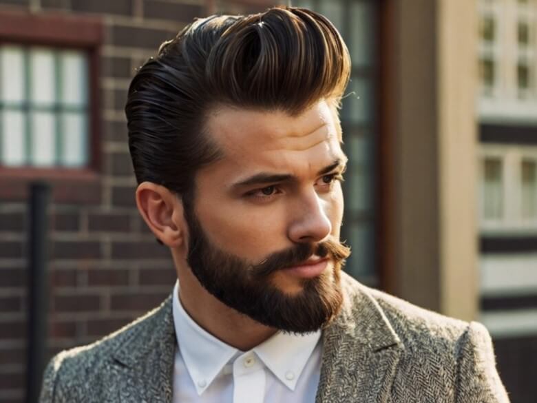 Männerfrisuren für den Herbst - Pompadour