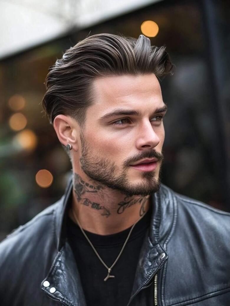 Männerfrisuren für den Herbst - Slick Back