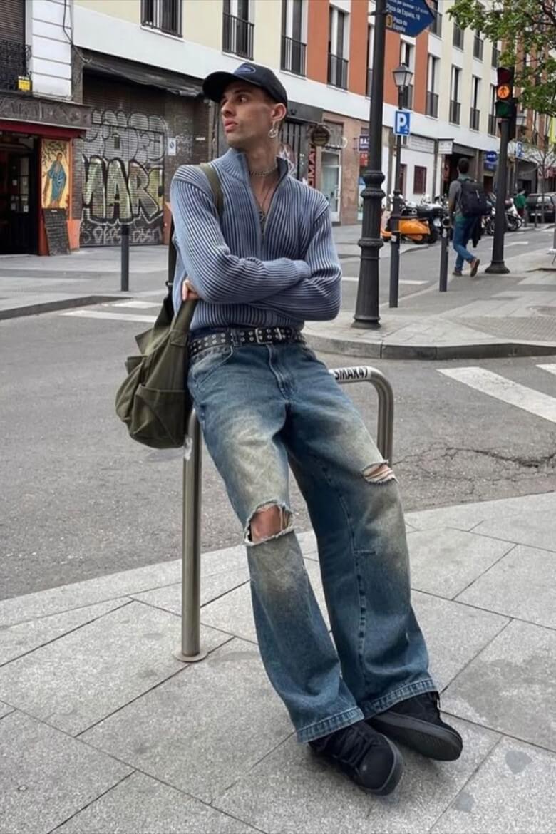 Männermode im Herbst - Denim-Jeans