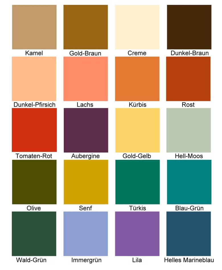 Herbstmode Männer - Farben
