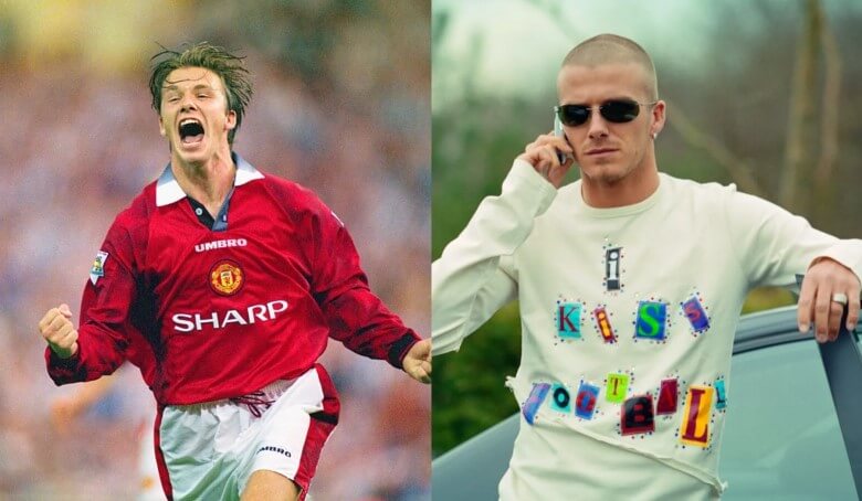 Frisuren der Stars im Wandel - David Beckham