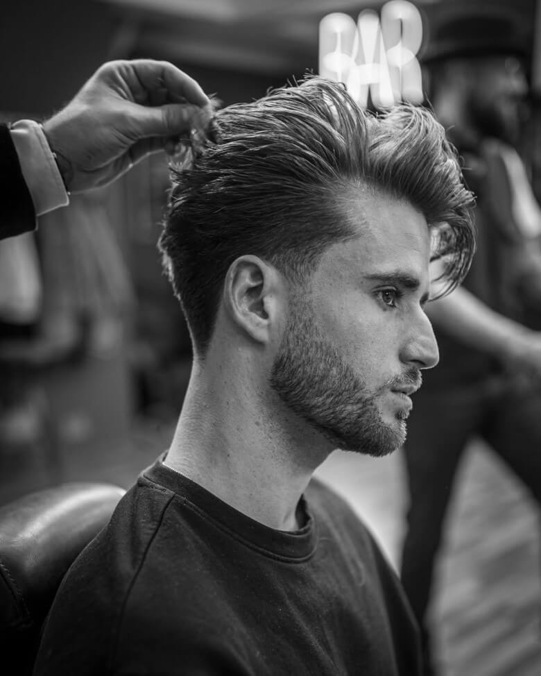 Pflege und Styling Quiff