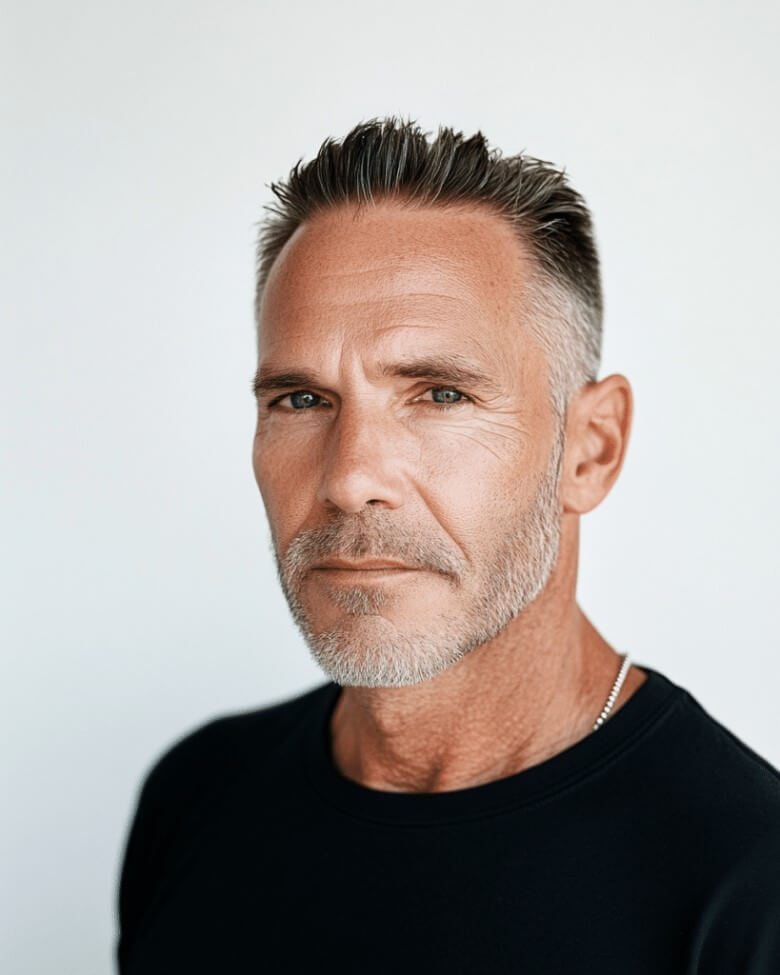 Frisuren für ältere Männer - Taper Haarschnitt