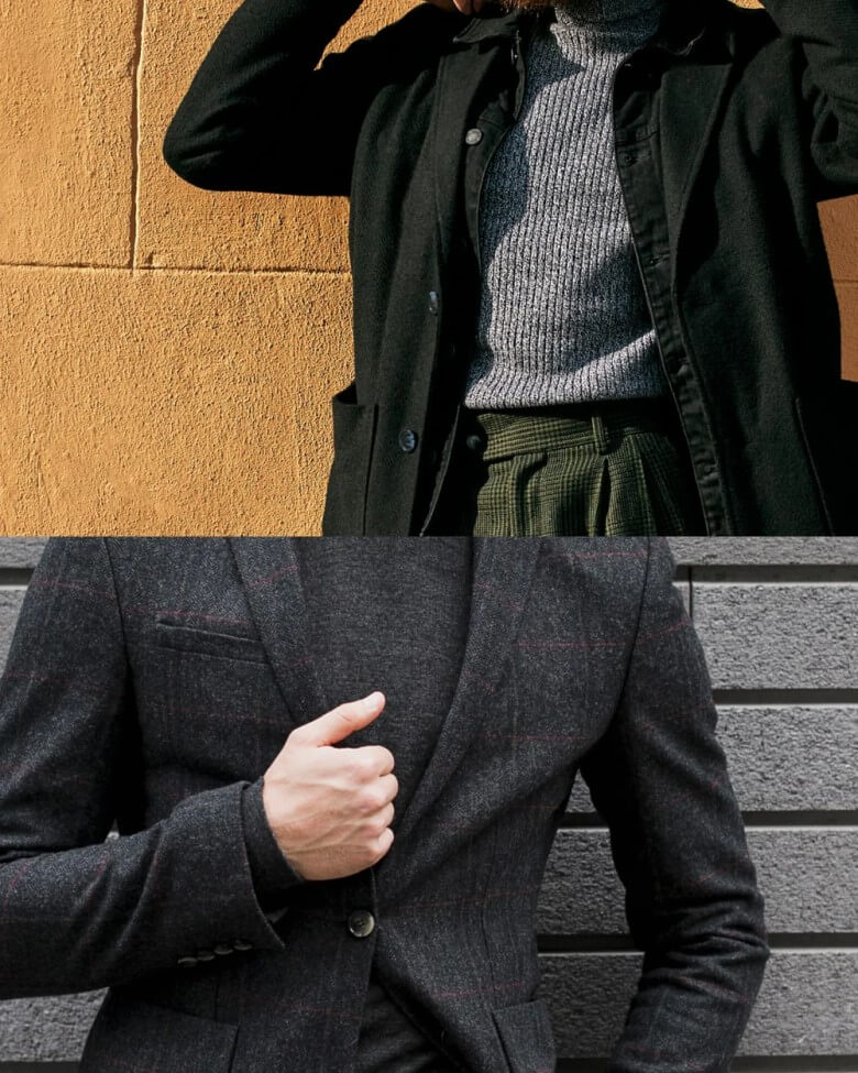 Winter Outfits Männer - anthrtazit/schwarz Töne