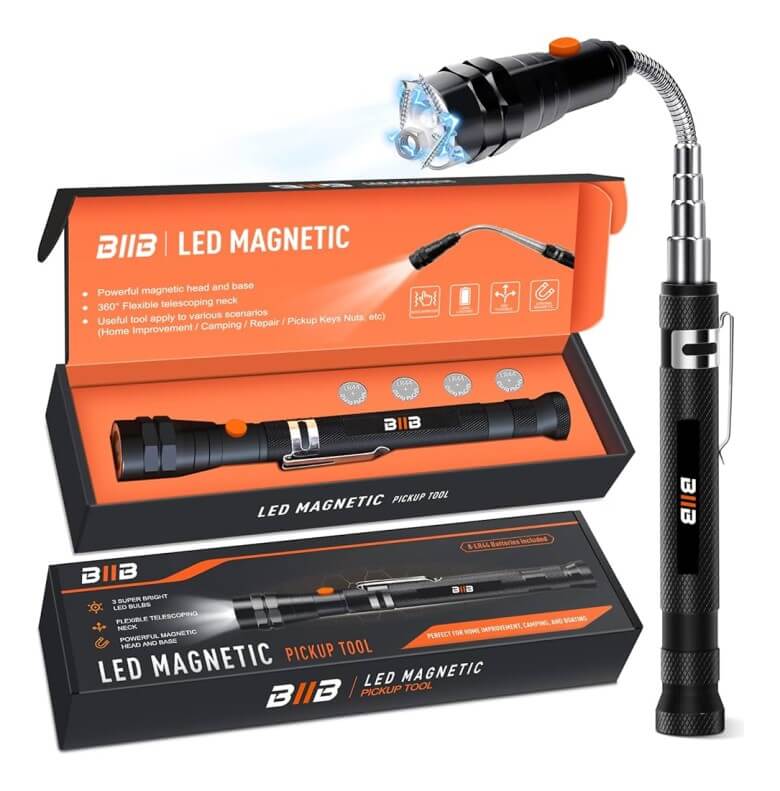 Coole Technik-Gadgtes für Männer verschenken - BIIB LED Teleskopmagnet Werkzeug Gadget