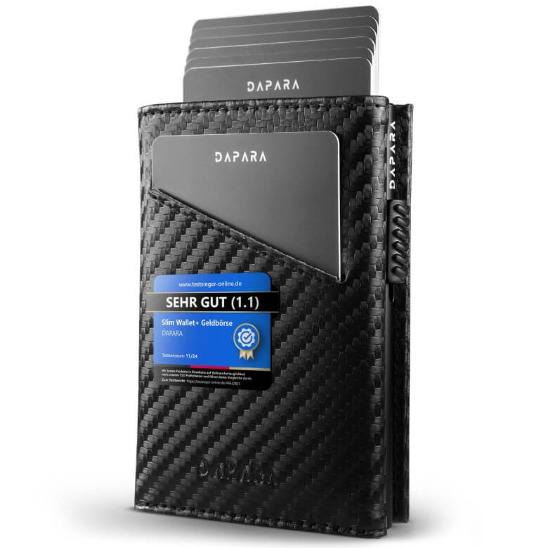 Stilvolle Geschenke für Männer - DAPARA Slim Wallet Herren mit RFID-Schutz