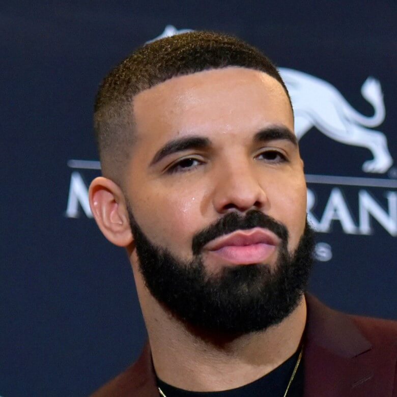 US-Rapper Drake mit Fade Cut