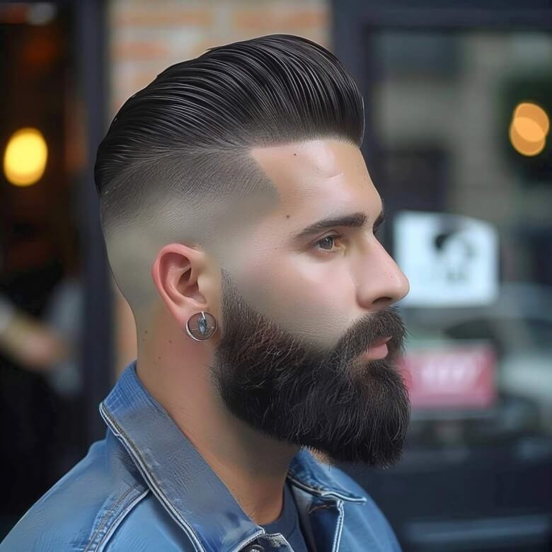 Angesagte Herrenfrisuren - Pompadour mit Volumen