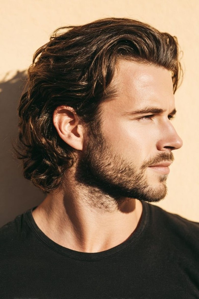 Moderne Männerfrisure 2026 - Mid Length Flow