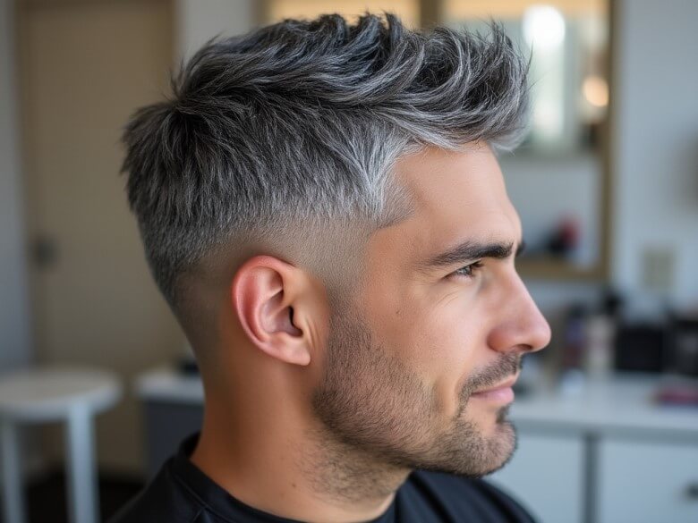 Übergänge bei grauen Haaren