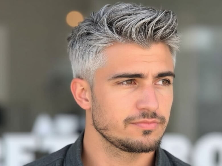 Graue Haare stylen - Vorteile für Männer