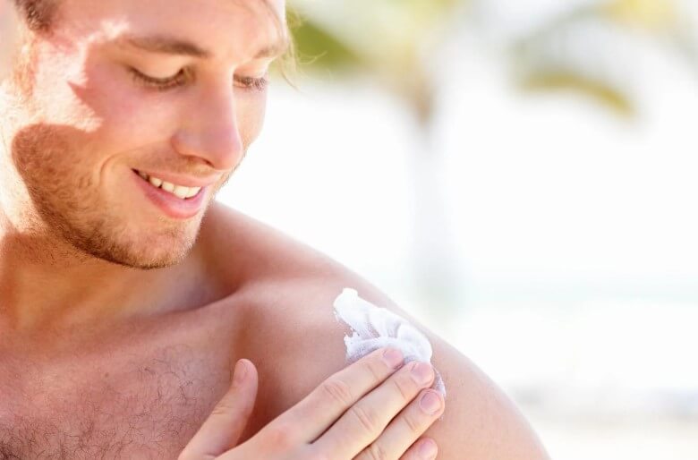 Sonnenschutz Männer Gesicht