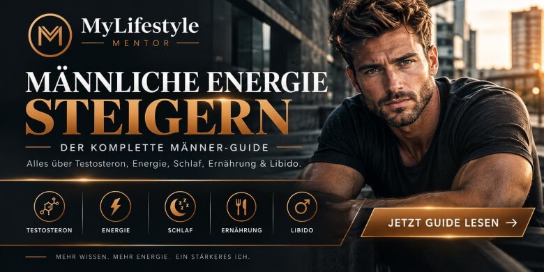 Männlicher Mann mit kraftvoller Ausstrahlung – Symbol für mehr Energie und gesteigertes Testosteron
