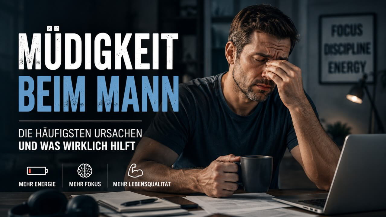 Müdigkeit beim Mann - Ursachen & Lösung