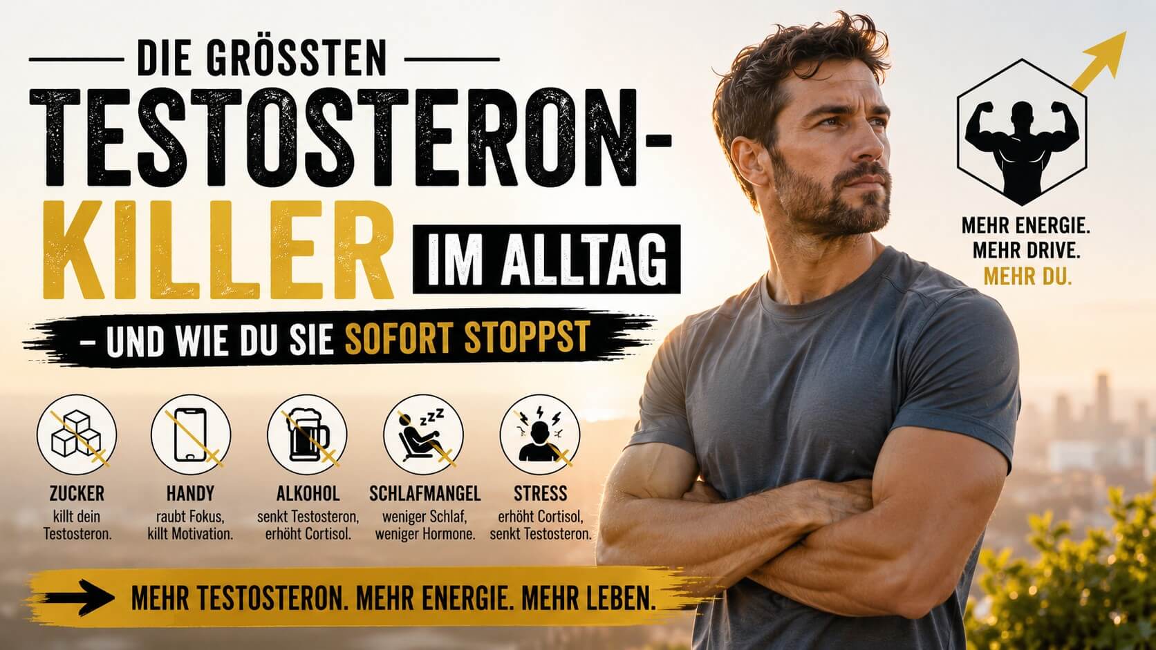 Die größten Testosteron-Killer im Alltag