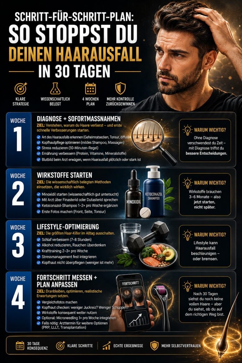 Haarausfall in 30 Tagen stoppen