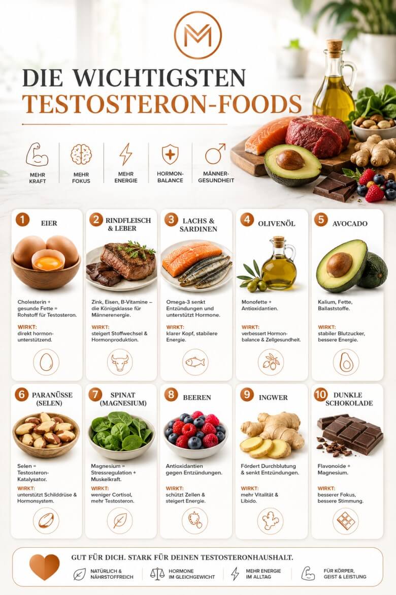 Testosteron Lebensmittel