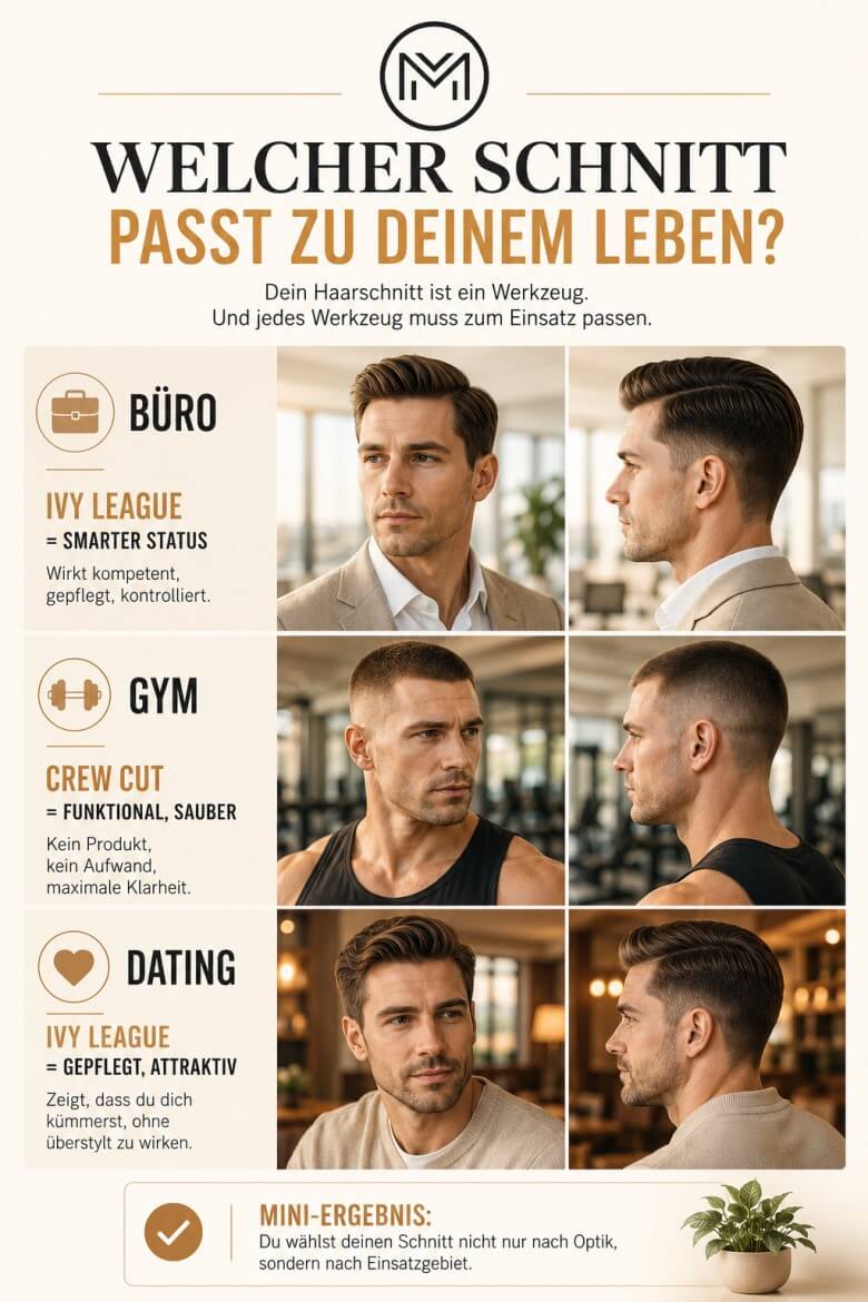 Crew Cut vs. Ivy Leageu - Welcher Haarschnitt passt zu Deinem Lifestyle